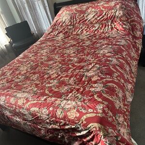 Vintage Ralph Lauren Danielle Marseilles Floral Ruffled king Size Bedding Bundle